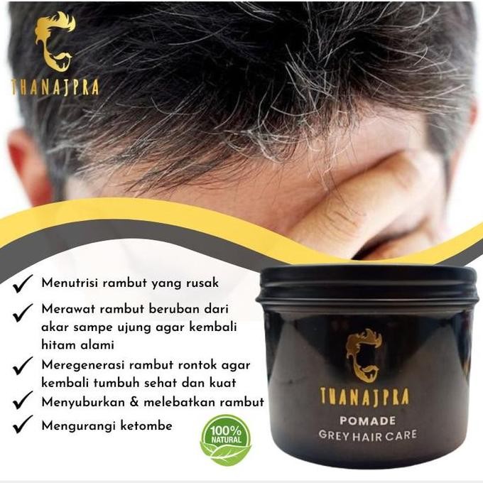 TERMURAH - Pomade Vitamin Rambut Penghitam Rambut Uban NAJPRA Pomade untuk Pria