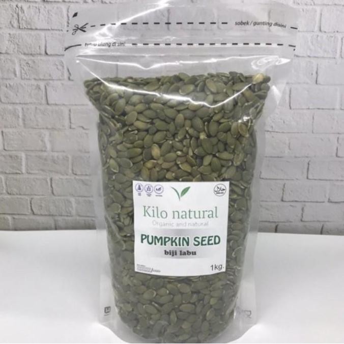

PUMPKIN SEED RAW / BIJI LABU MENTAH 1KG TERMURAH