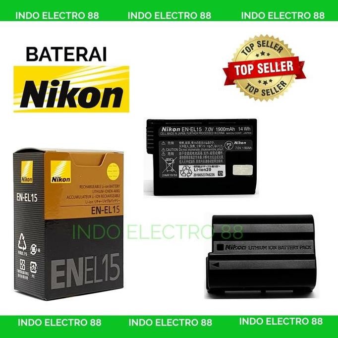 battery nikon en-el15 (d600/d610/d750/d800/d7000/d7100/d7200/d7500) ori -