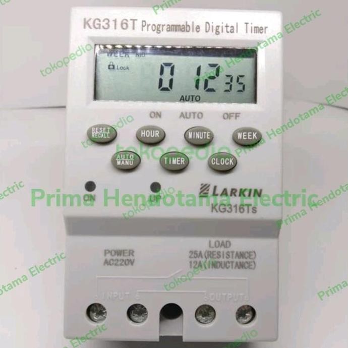 Time Switch Digital Larkin KG-316TS 220V | Timer Digital Switch Time