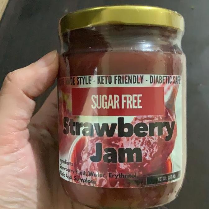 

Produk Baru!! Selai Keto Strawberry Jam Sugar Free aman diabetes bukan smuckers