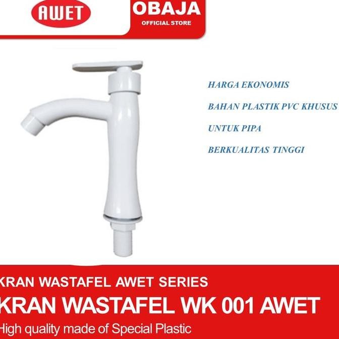Tersedia KRAN WASTAFEL WK 01 AWET/ KRAN AIR WASTAFEL PLASTIK PE WK 01 AWET