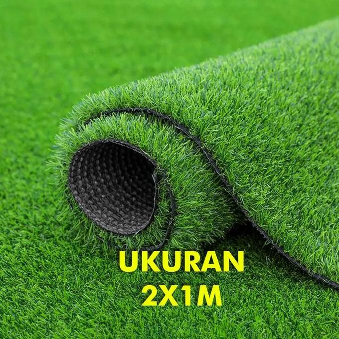 Promo Rumput Sintetis Rumput Hijau Artificial Dekorasi Taman Karpet Rumput R COD