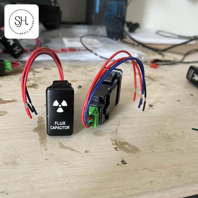 Promo Saklar Switch Foglamp Lampu mobil universal Push Pull Flux Capacitor COD