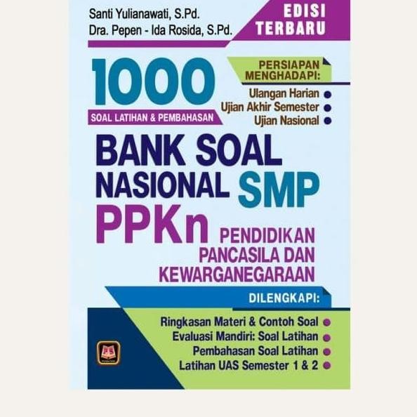 ready stock BANK SOAL NASIONAL PPKN SMP 1000 SOAL DAN PEMBAHASAN