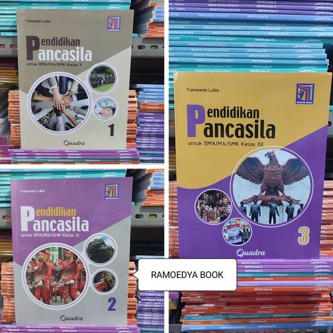 ready stock Buku PPKN SMA/MA kelas X, XI, XII Kurikulum Merdeka Quadra