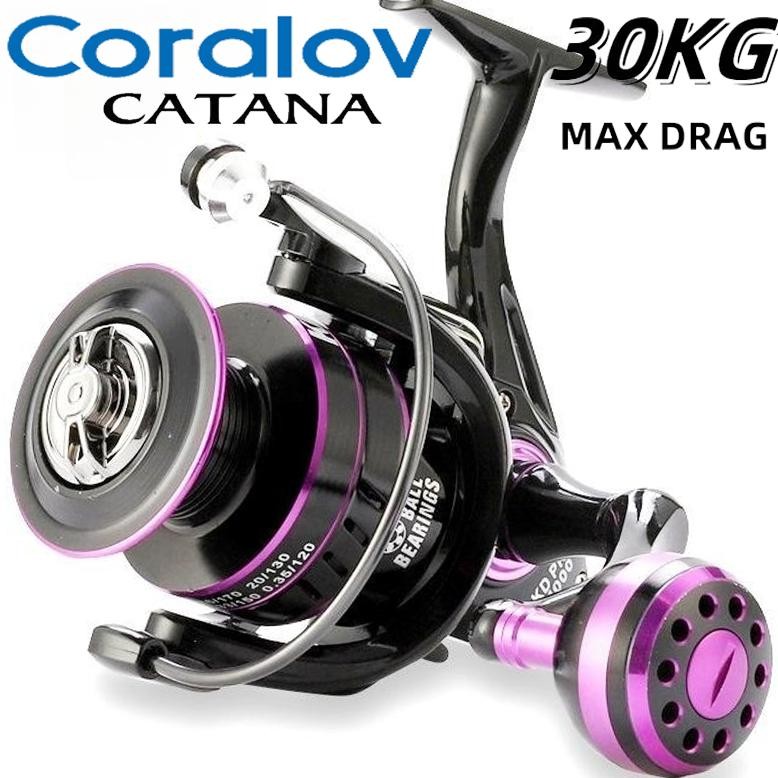 TERLARIS Coralov Reel Pancing Metal KD 1000 7000 Spinning Fishing Reel Pancing Ikan Logam Metal CNC 