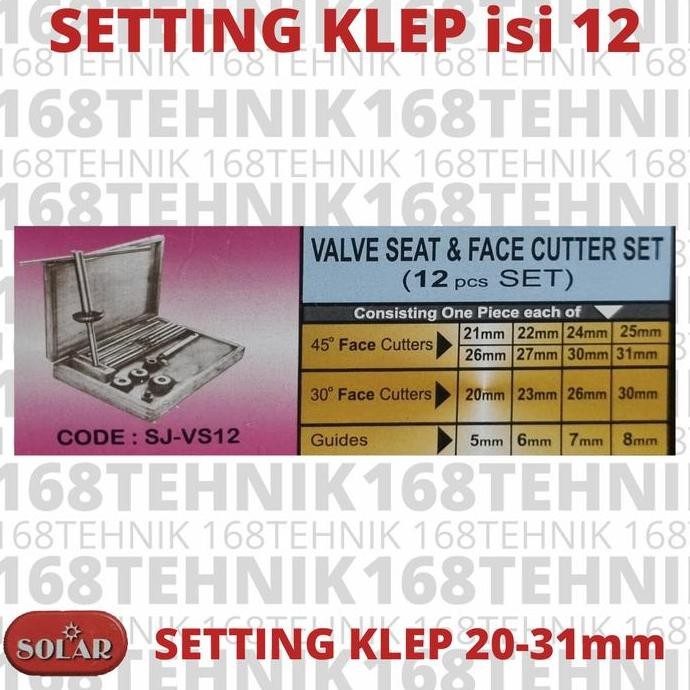 Asli Setting Klep 20-31Mm / Setting Klep Motor / Selting Klep Isi 12 Pcs