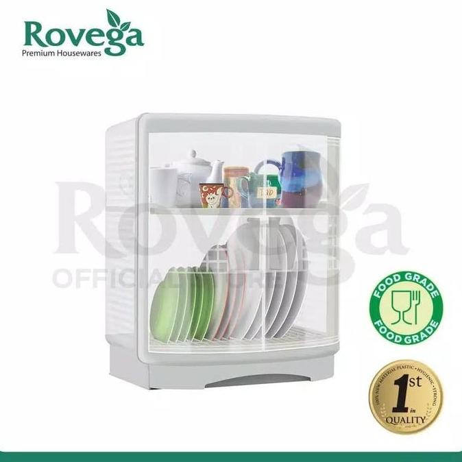 TERBARU - Rovega Paloma Rak Piring Plastik Lemari Bertutup