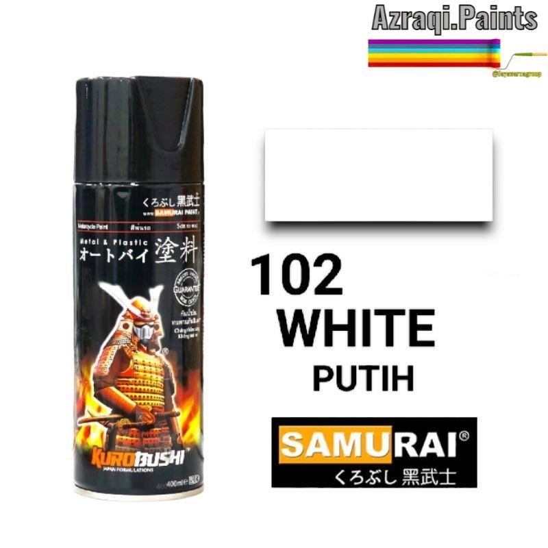 

Samurai Paint White / Putih Gloss 102 ( 400 Ml ) Standard Colours