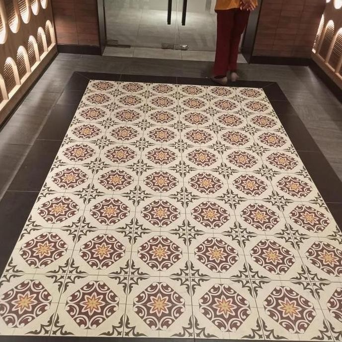 Produk Terbaru Roman Granit Lantai Vintage Dgaudy Octtagono Gta332723R/Keramik Marun Siap Kirim