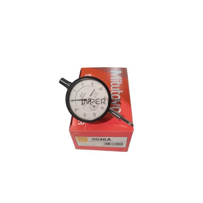 Paket Dial Indicator Mitutoyo 2046A + Magnetic Base Test Stand Gauge Pick Indikator Set Alat Ukur Di