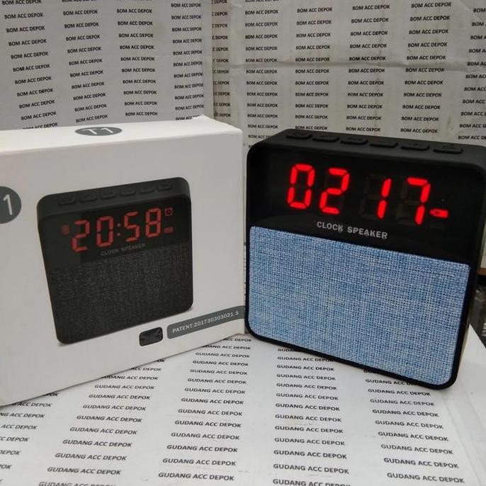 Speaker Bluetooth With Clock Alarm T1 FM Radio Bluetooth