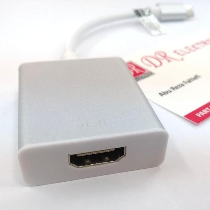 Kabel converter sambungan HP tipe type C ke HDMI monitor proyektor