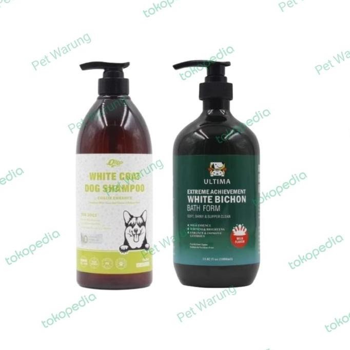 Orgo White Coat Dog Shampoo 1L - Shampoo Anjing Bulu Putih