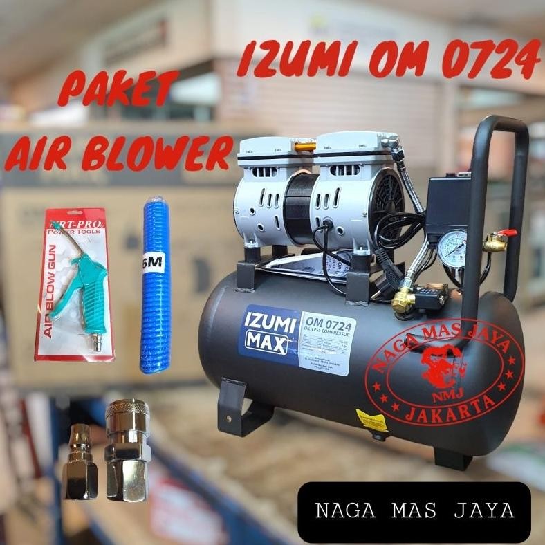 YZ MESIN KOMPRESOR ANGIN OILLESS IZUMI MAX OM 0724 / AIR COMPRESOR OIL LESS IZUMI MAX OM0724 / IZUMI