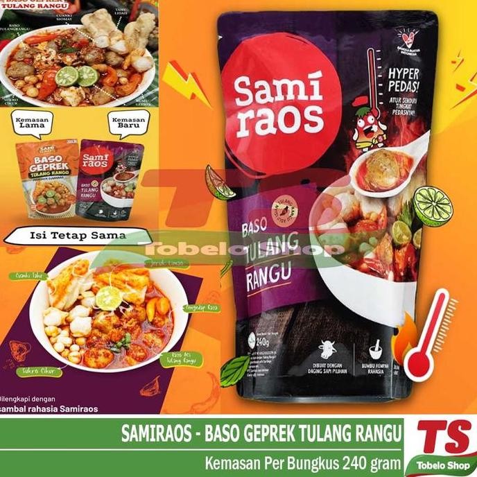 

Ready stok Terlaris GEPREK RANGU / BASO GEPREK TULANG RANGU / SAMIRAOS / DOWER / BASO ACI Termurah
