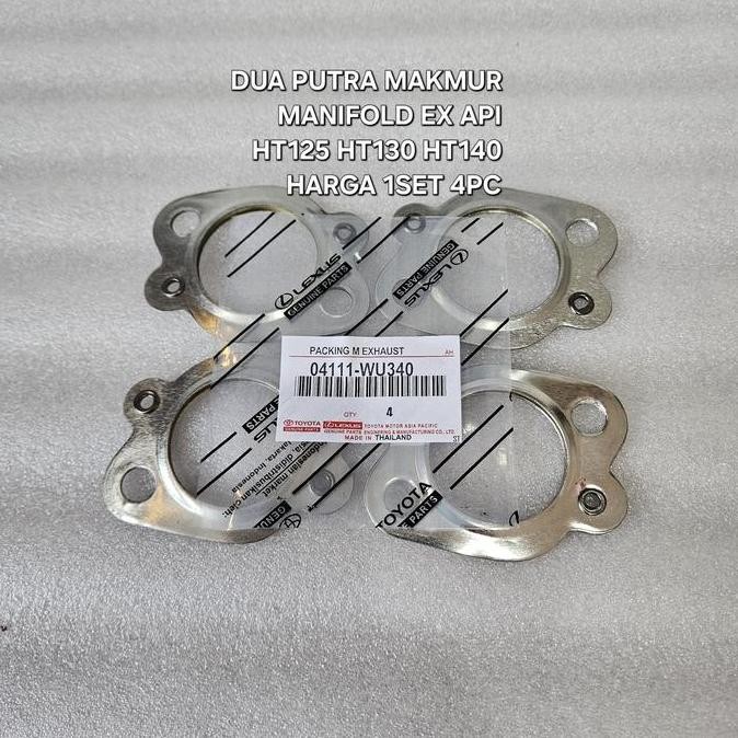 Paking Manifold Ex Api Rino Ht125 Dutro Ht130 Ht140 Hino Dutro Harga 1Set 4Pc 04111-Wu340 Barang Bag