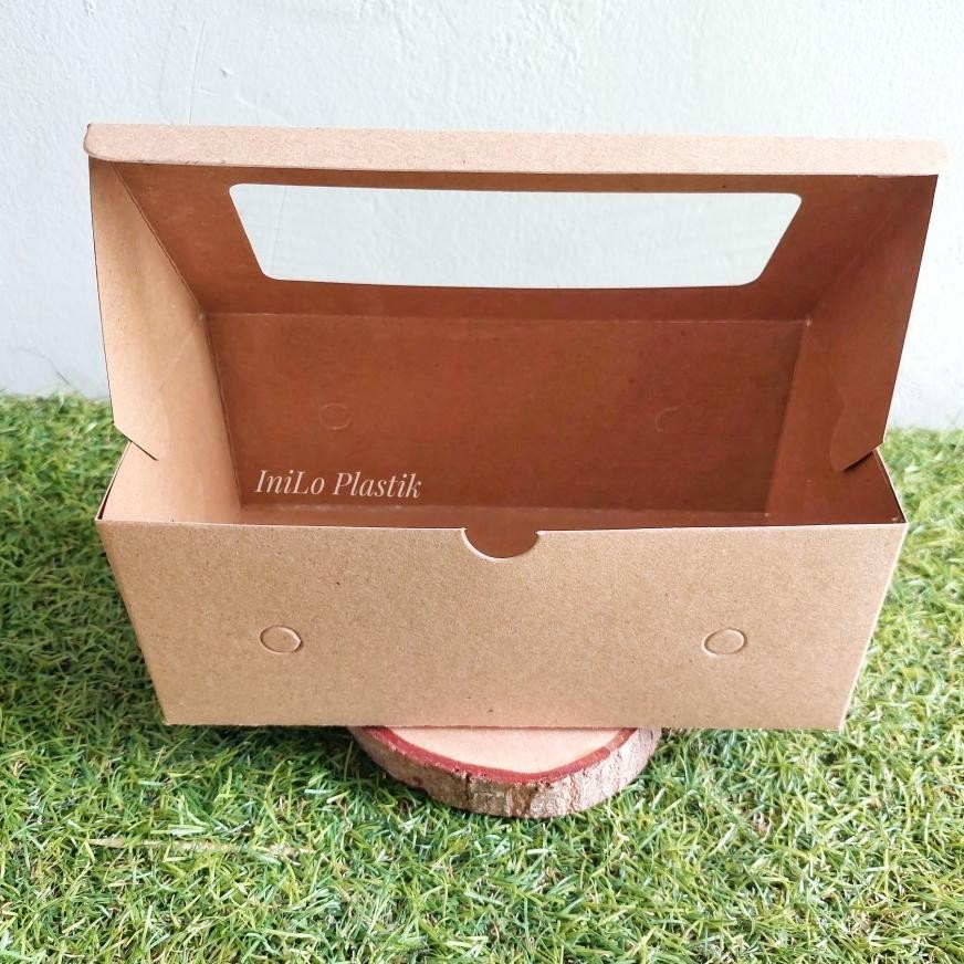 

U-45 Gf-5 @1Pack Kotak Kue 12X16X8 Window / Dus Roti / Cake Box / Box Bk Kaca Hemat
