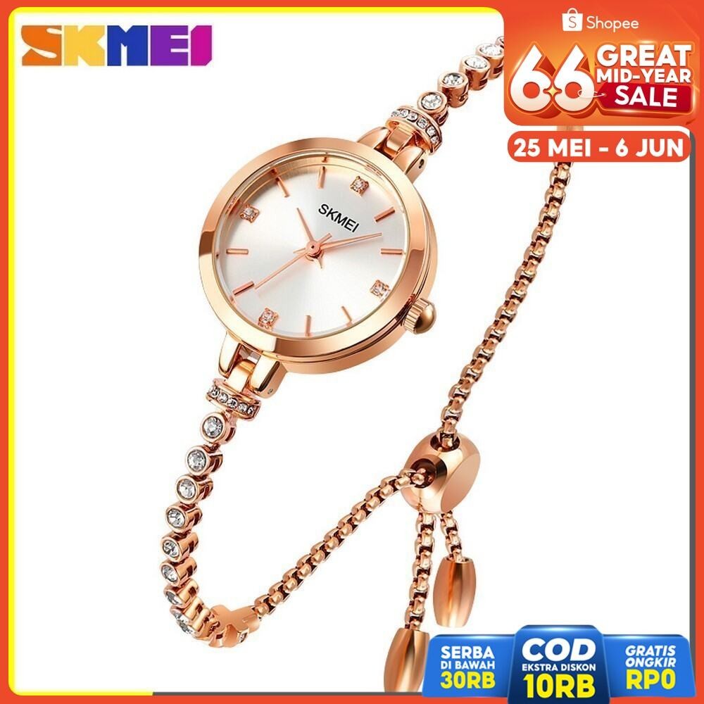 SKMEI 1854 Jam Tangan Wanita Analog Tali Stainless Original