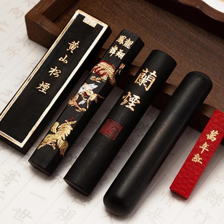 

Chinese Calligraphy Ink Stone Handmade Ink Stick For Calligraphy And Painting Ink Bar Brush Painting Paint Calligraphy Ink Block