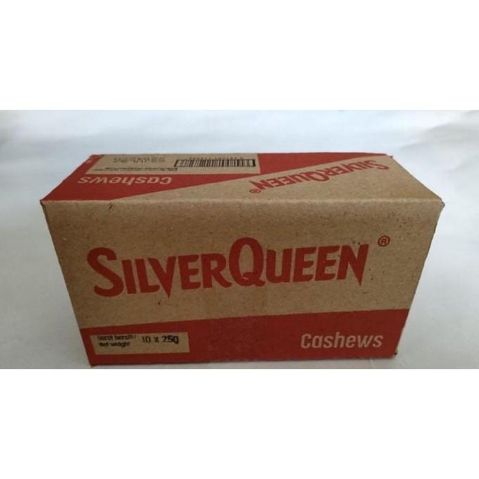 

Grosir Silverqueen Cashew 22 Gram (Box)