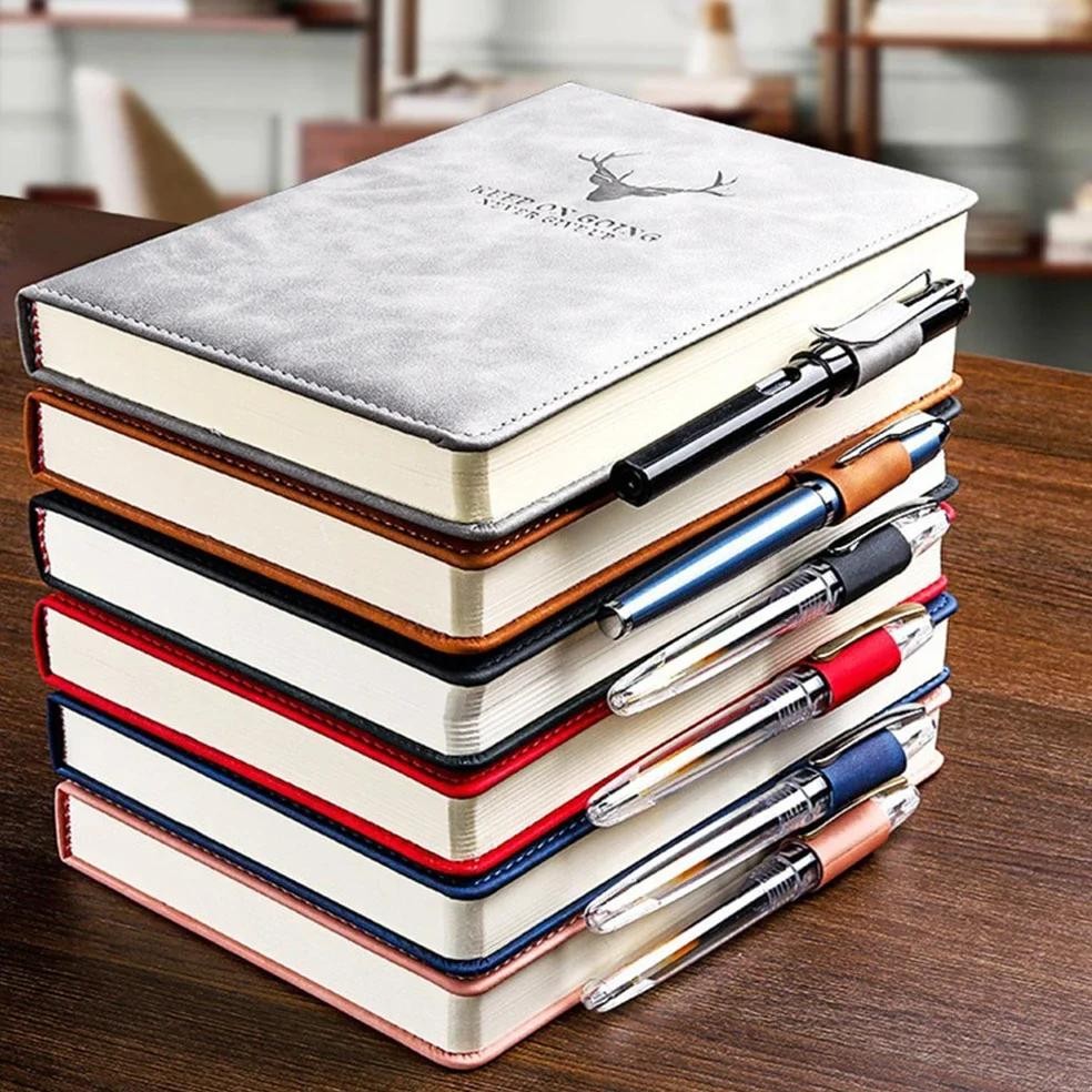 

360 Pages Super Thick Leather A5 Notebook Daily Business Office Work Notebooks Notepad Diary School Supplies