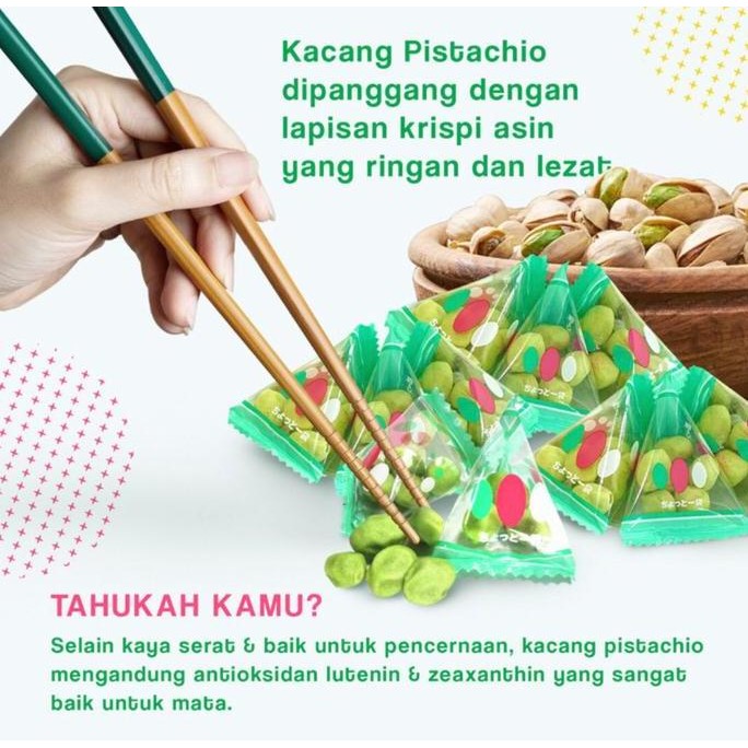 

Promo Sennarido Green Pistachio 90 Gram |Snack Kacang Jepang