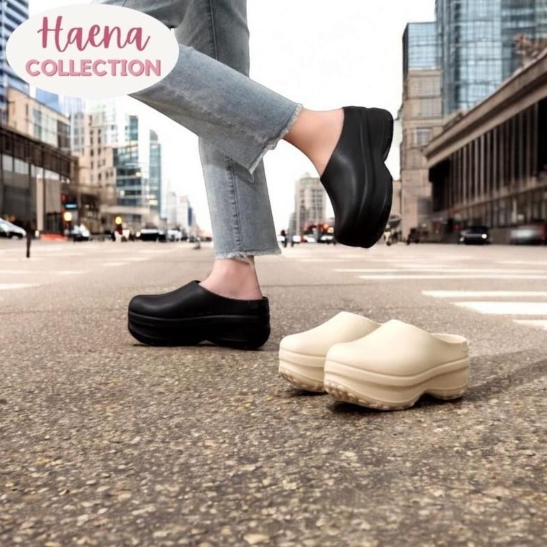 [Haena.Collection] BALANCE IMPORT Sandal Baim Wanita Clog Korea Style Eva Rubber Balance 9075