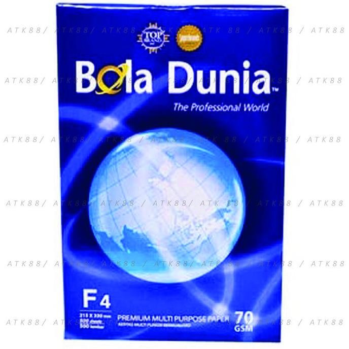 

Termurah HVS F4 / Folio 70gr Bola Dunia