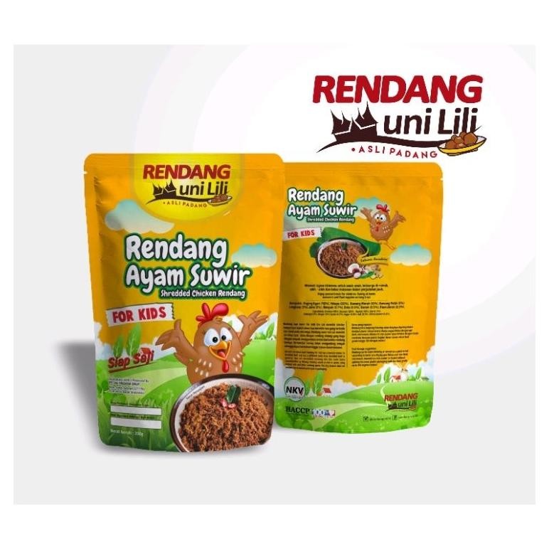 

RENDANG AYAM SUWIR FOR KIDS (Tidak Pedas) BPOM by Rendang Uni Lili - 100 gr .