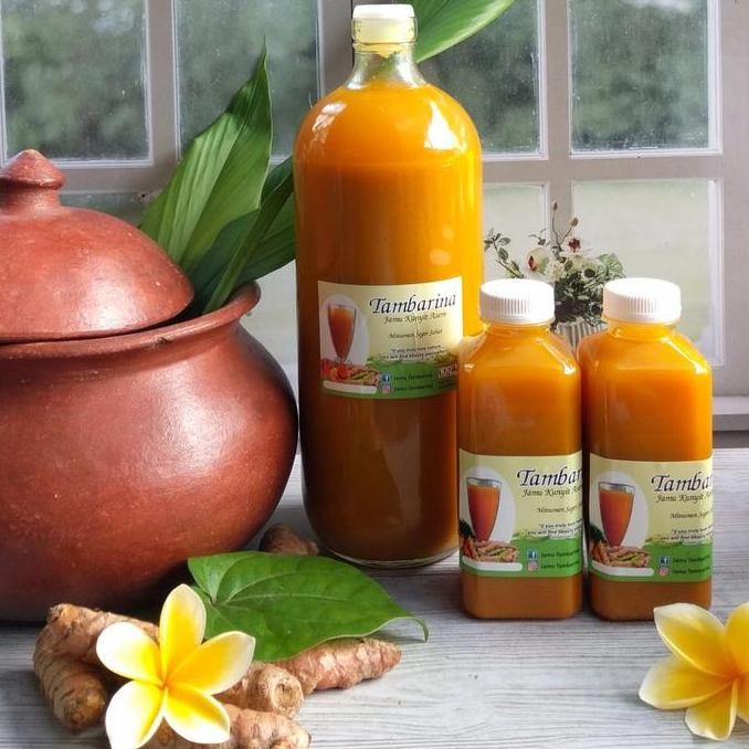 

paling diminati] Jamu Tambarina Kunyit Asem 1liter/Free 2 botol Jamu Kunyit Asem Sirih