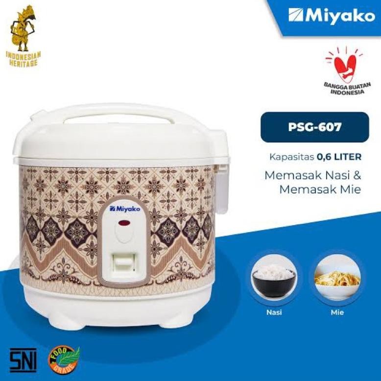 MAGIC COM MIYAKO PSG607 / PSG 607 RICE COOKER NASI KECIL 0.6 LITER
