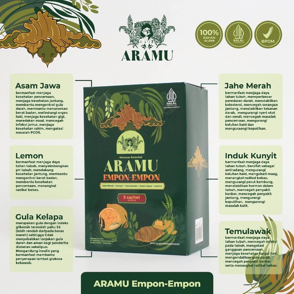 

Promo / Terlaris ARAMU EMPON EMPON ISI 5 SACHET Terbaik