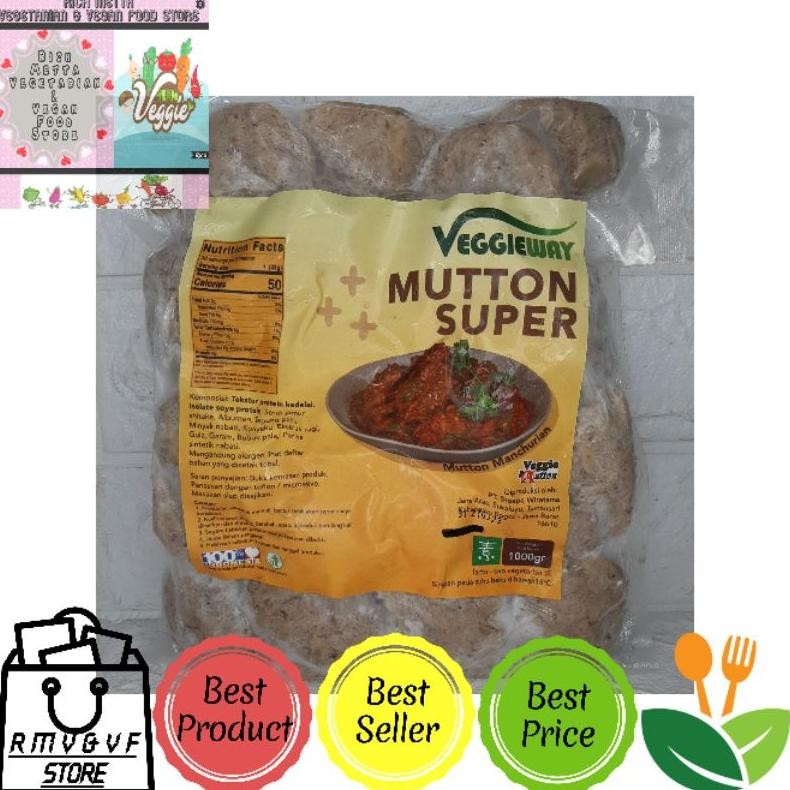

Veggie Way Mutton Super 1 Kg / Daging Rendang Vegetarian / Daging Nabati