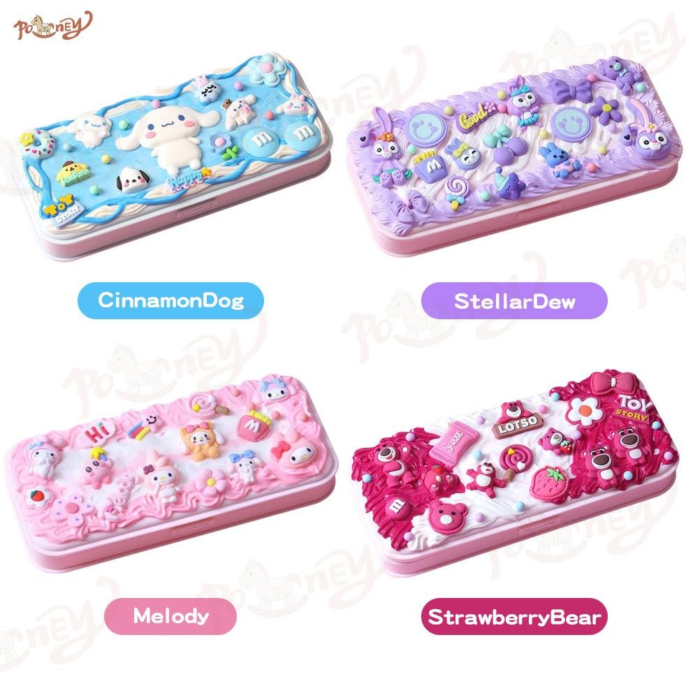 

Dwl-49 Poney Diy Deco Cream Set Kotak Pensil Tempat Pensil Korea Lucu Anak Dwl-49