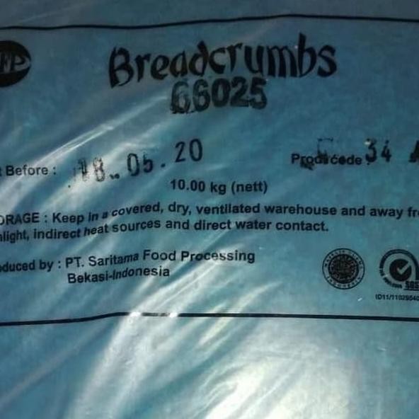 

Bread Crumb Pano 8104001 Tepung Roti 8104001 10G Ball