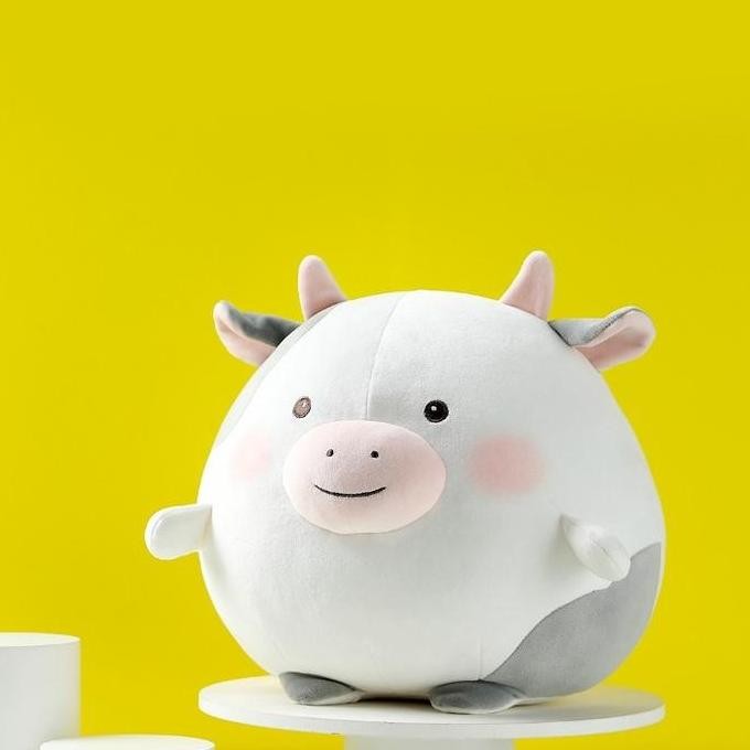 MINISO Boneka Sapi berekor Bintang - Round Cow Plush Toy
