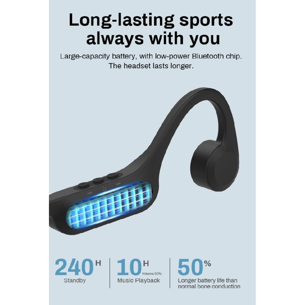 Dacom Airwings Mp3 Pro - Bone Conduction Earphone Waterproof Ip56 - Built-In 32Gb Memory New Stok