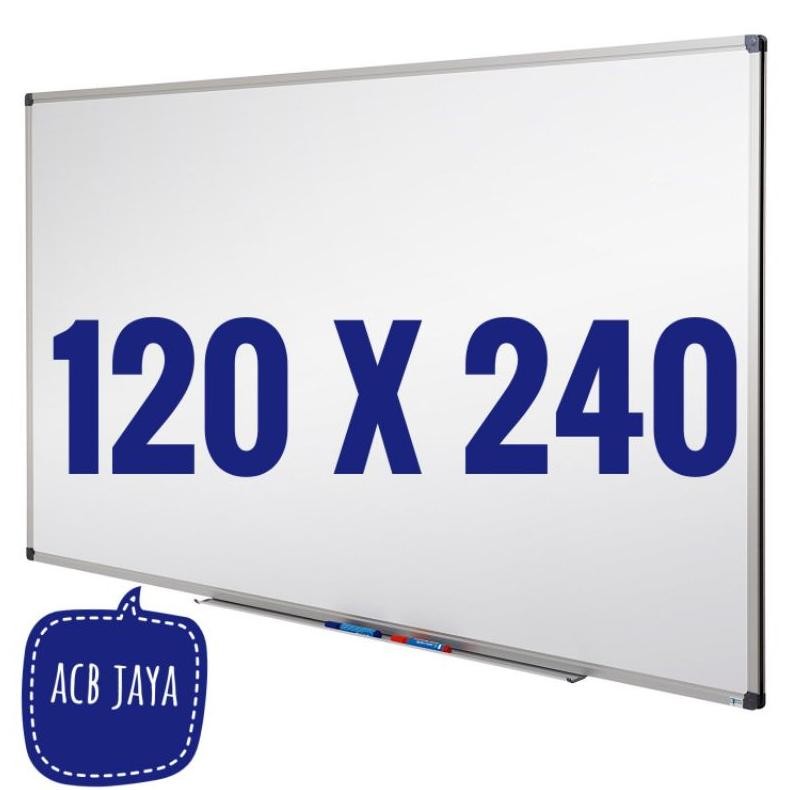 

READY PAPAN TULIS / WHITEBOARD 122X244 CM (SPIDOL & PENGHAPUS) TEBAL 8MM