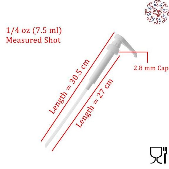 

+++++] TABLECRAFT Syrup Pump / Pompa Botol Sirup 7.5 ml (1/4 oz)