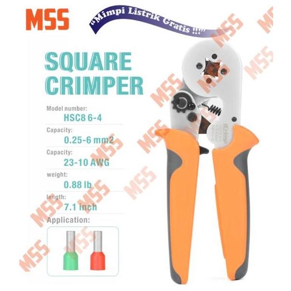 TERMURAH - IWISS Tang Ferrule, Wajib untuk pemasangan kabel combiner box/Panel