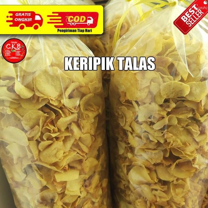 

HIW 1KG KERIPIK TALAS, Makanan Camilan Cemilan Food / Snack