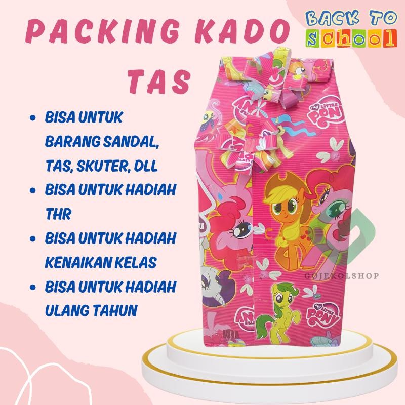 

Kado Packing Pengemasan Tas Sekolah