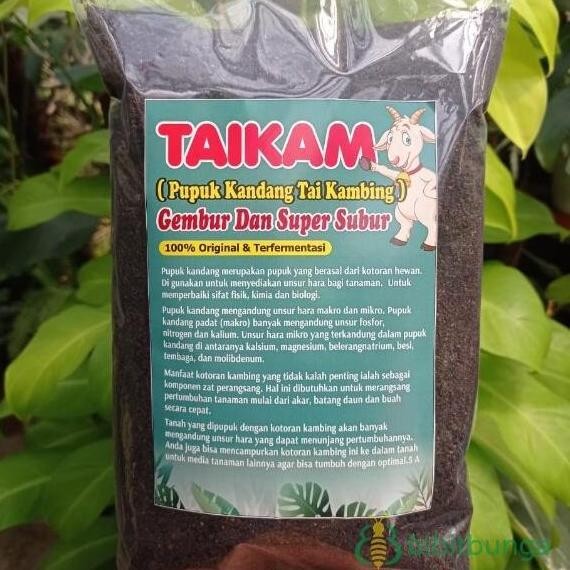 

Terlaris Asli!! Pupuk Kandang Kotoran Kambing Taikam 1Kg Murni Asli Kompos