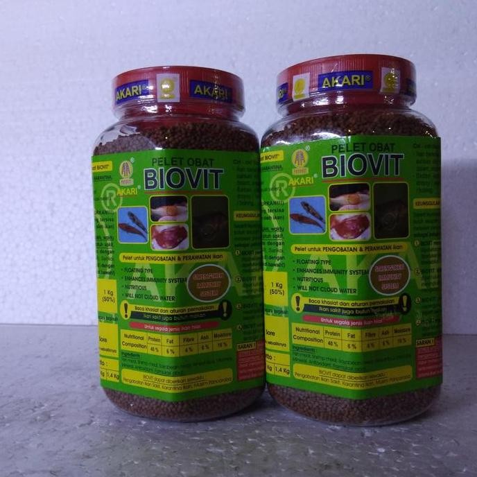 Terlaris Makanan Ikan+Vitamin Berkualitas/Makanan Ikan Biovit Akari Biovit