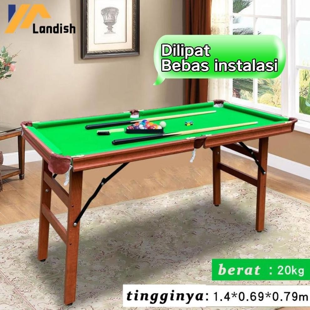 Mini Pool Table 142cm / Meja Billiard Mini / Billiard Table Bonus /Mini Pool Table 142cm