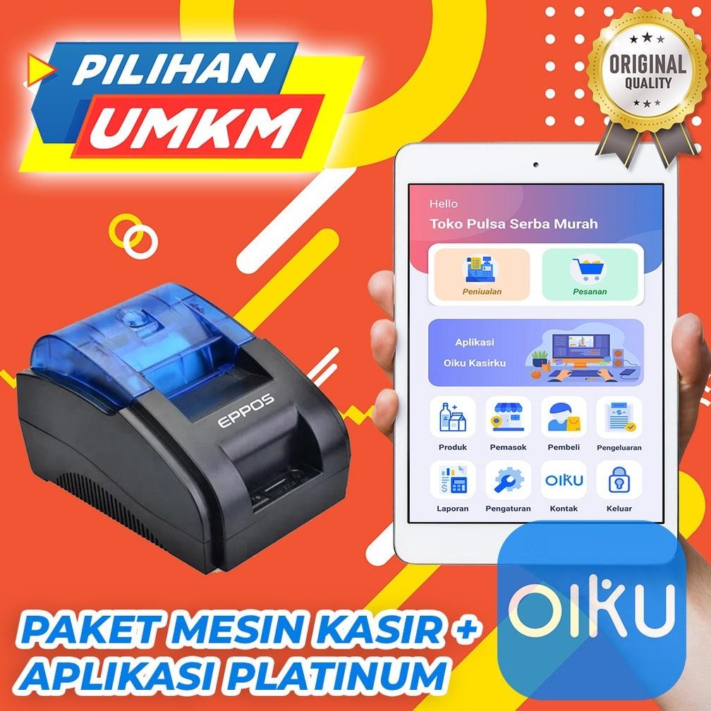 NEW Paket mesin kasir toko print kasir dan aplikasi oikukasir