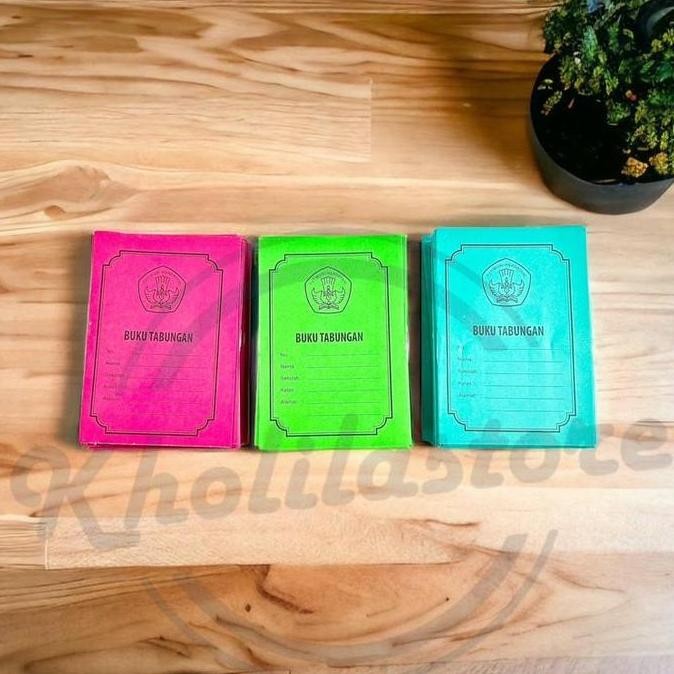 

(50 pcs) Buku Tabungan Kecil Warna Polos Murah Termurah