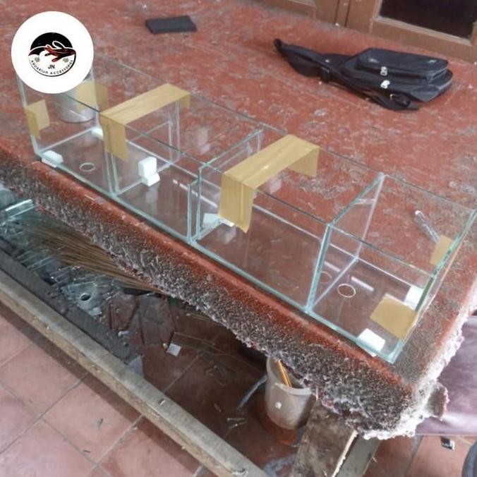 TERMURAH - TALANG FILTER KACA AQUARIUM / TOP FILTER KACA AQUARIUM UK. 80x20x15 CM